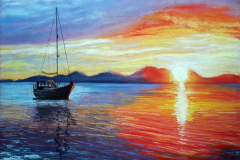 Yacht-by-sunset